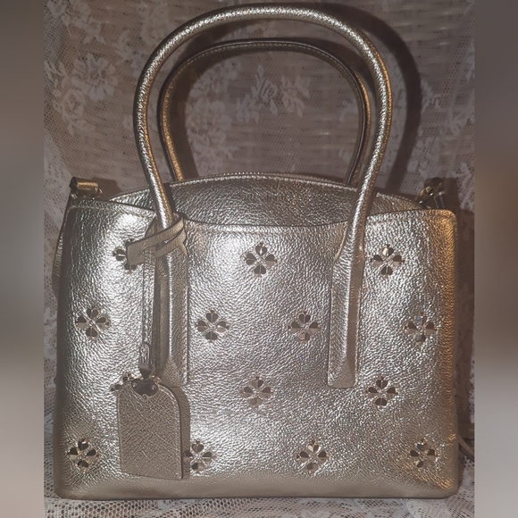 Kate Spade Metallic Gold Tote / Crossbody Bag ✨ - Picture 1 of 8